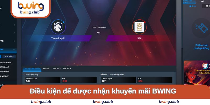 Các điều kiện để nhận được các ưu đãi từ nhà cái