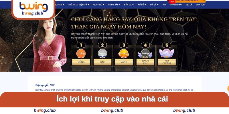 Ích lợi khi truy cập vào nhà cái