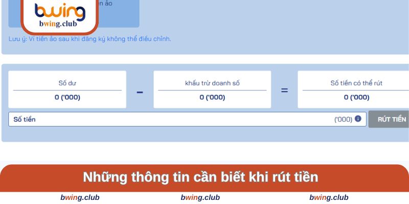 Các thông tin về rút tiền cần biết